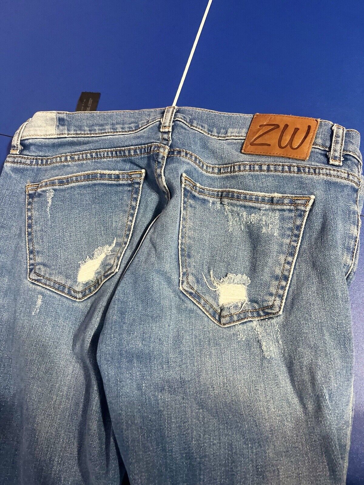 zara woman premium denim collection, Girls Size 4, Designer Denim Jeans, Ripped