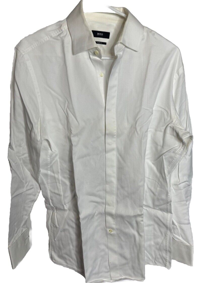 Hugo Boss Men's 15.5 32/33 Long Sleeve Button Up Dress Shirt