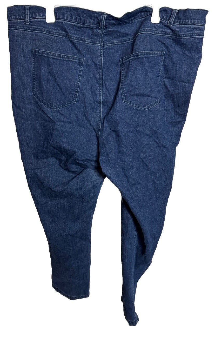 Woman Within Size 22W Blue Denim Bootcut Jeans