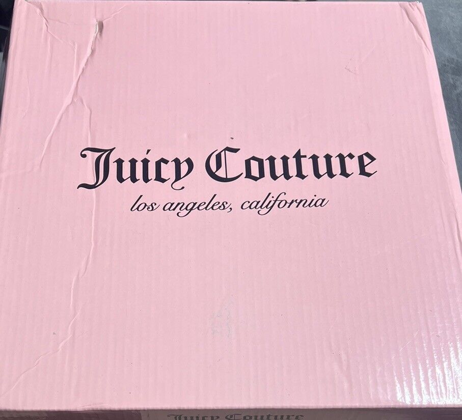 Juicy Couture "Burbank" Cozy Bootie, Black/Gold, Size 1