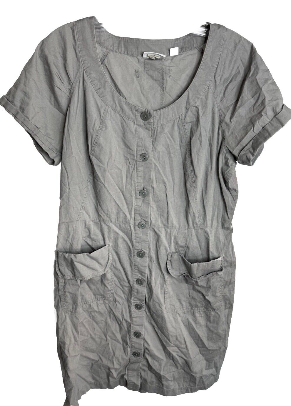 New York & Co button up women's Sporty stretch shirt Dress Size Large