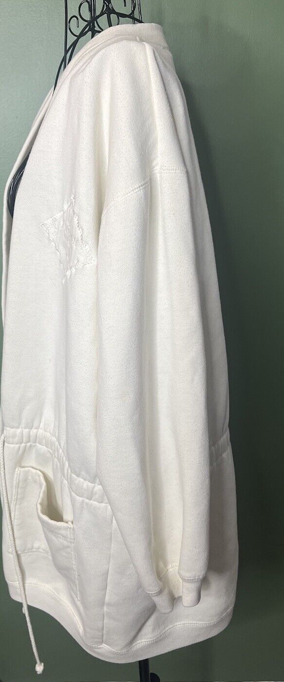 Women's Express White Open Cardigan Sweater Size Medium Pre-Owned Lightweight
