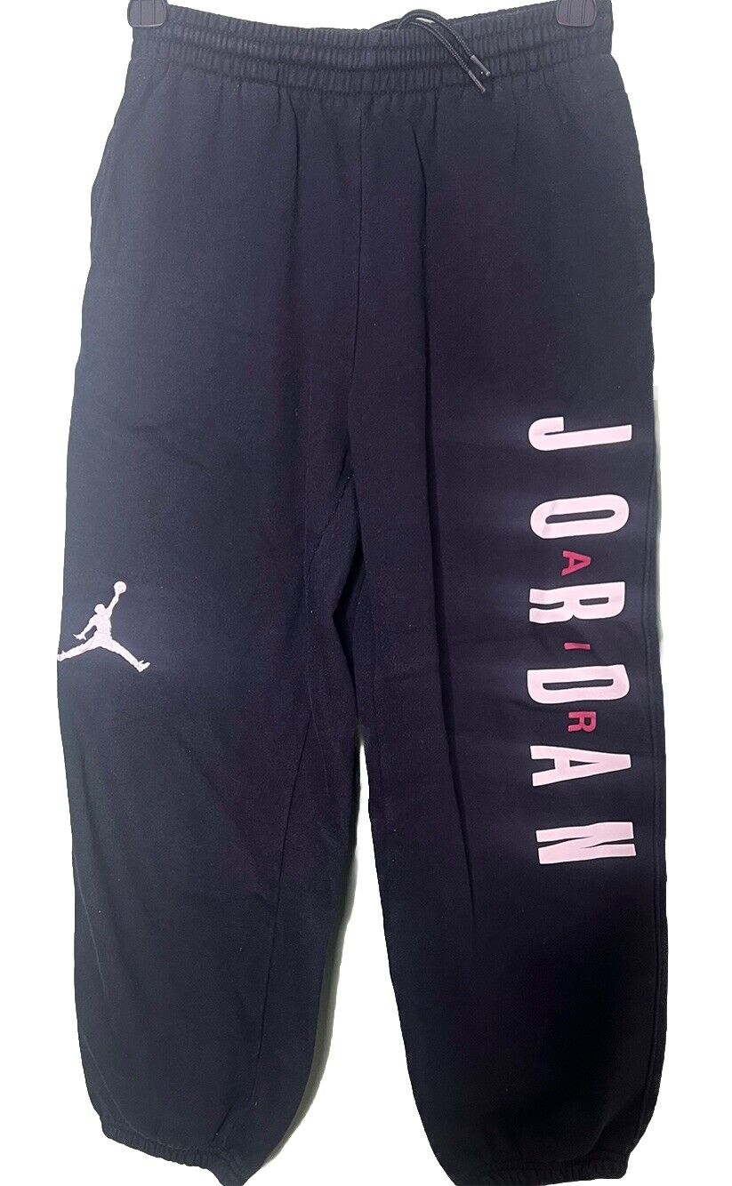 Boys Black Long Jordan Sweatpants Size Medium