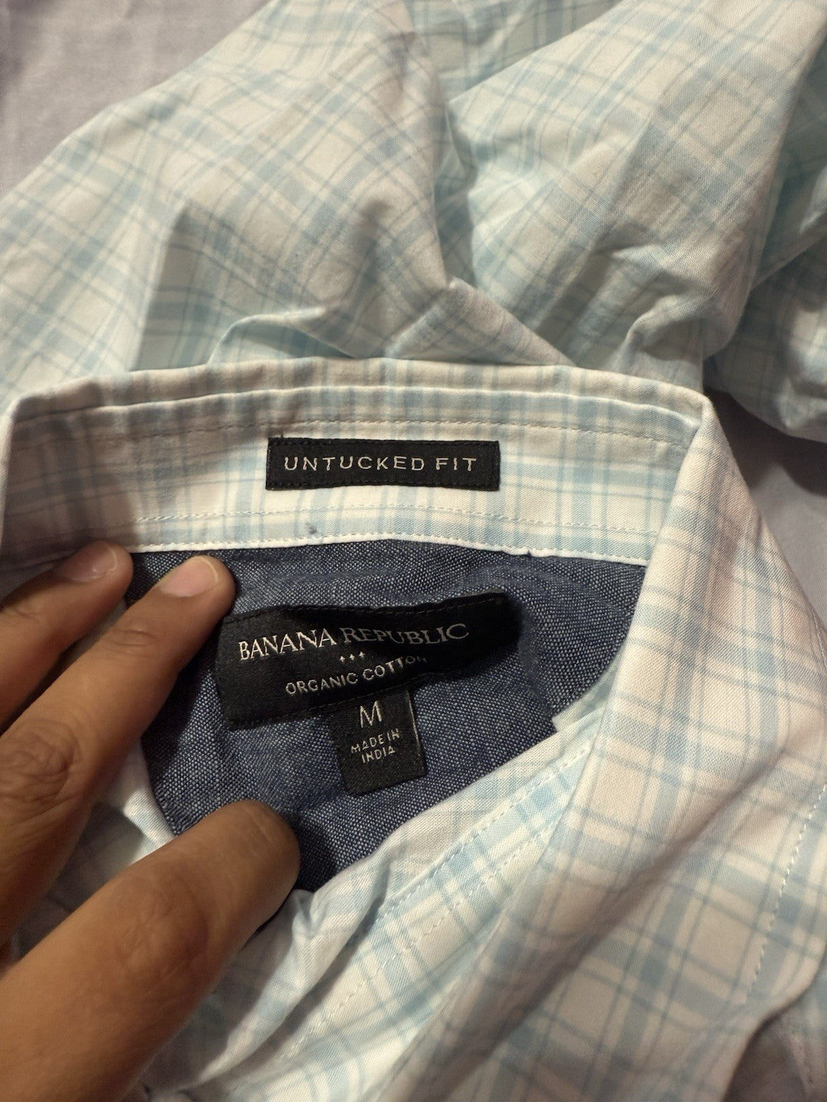 Banana Republic Untucked Fit Men Shirt M
