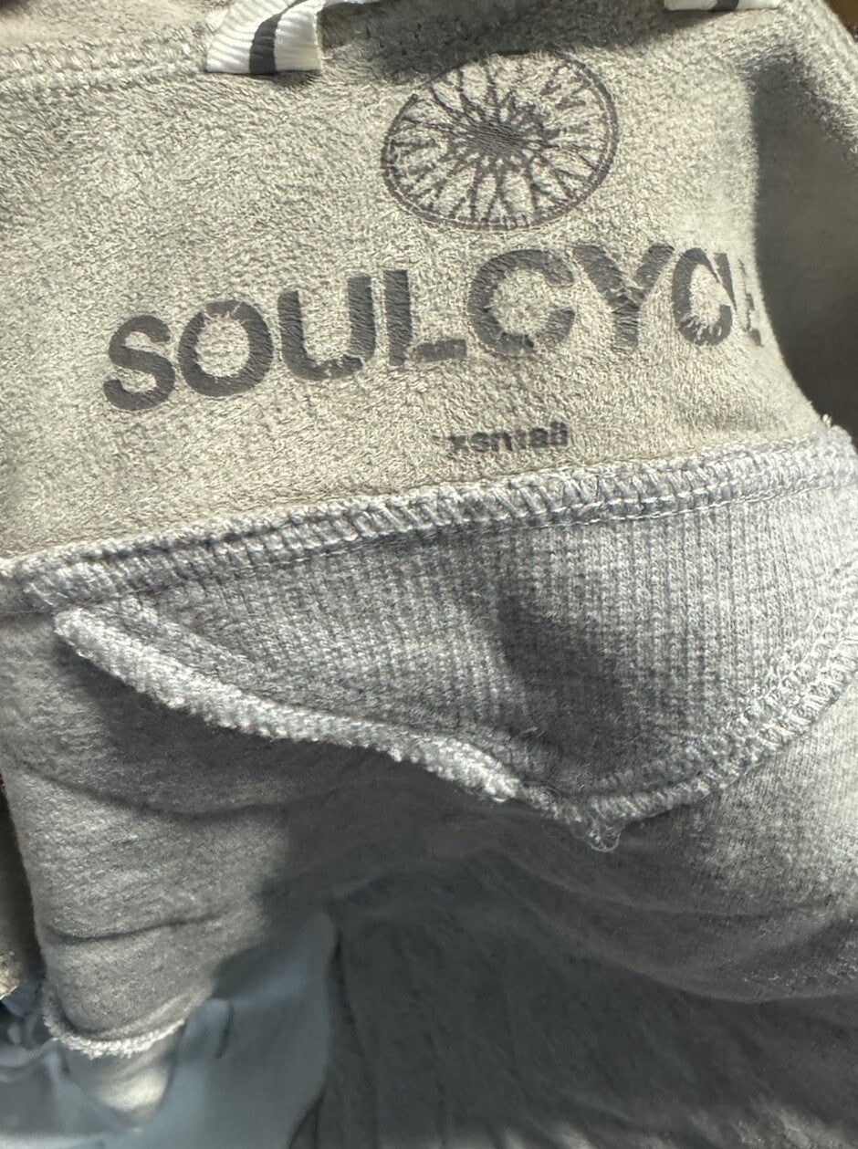 Soul Cycle Women's cardigan Logo Hoodie Gray Size XS