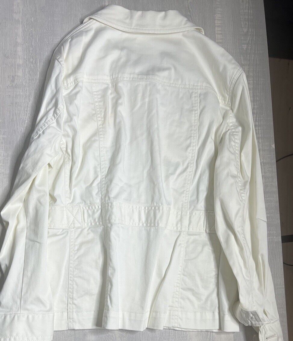 Jones New York Sport Jacket Womens Size M Stretch Button Up Outdoor Cotton