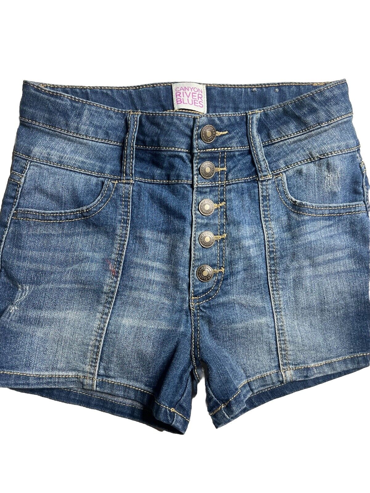 Canyon River Blues Jean Shorts Women's Size 14 Dark Blue Wash