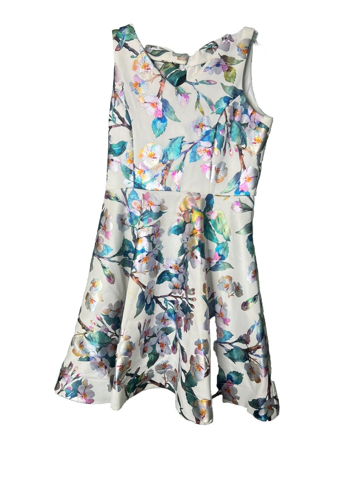 Girls Dresses 14 Floral Dress Sleeveless Rare Editions