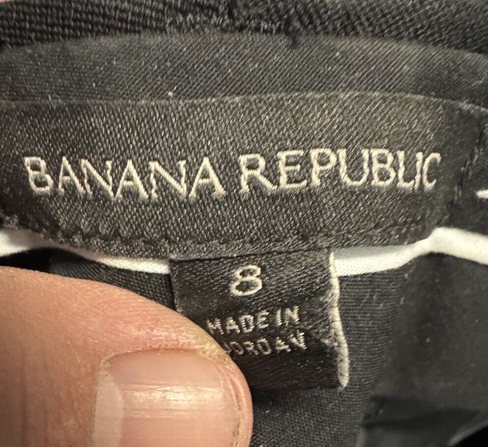 Banana Republic Pants Womens Size 8 Black Sloan Fit Stretch