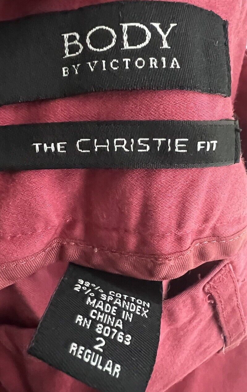 Victorias Secret Womens Pants Pink Size 2 The Christie Fit Body By Victoria