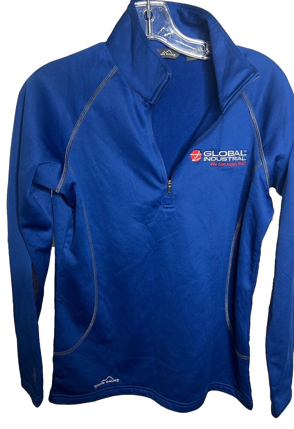 Eddie Bauer Mens Size Medium Fleece Pull Over 3/4 zip