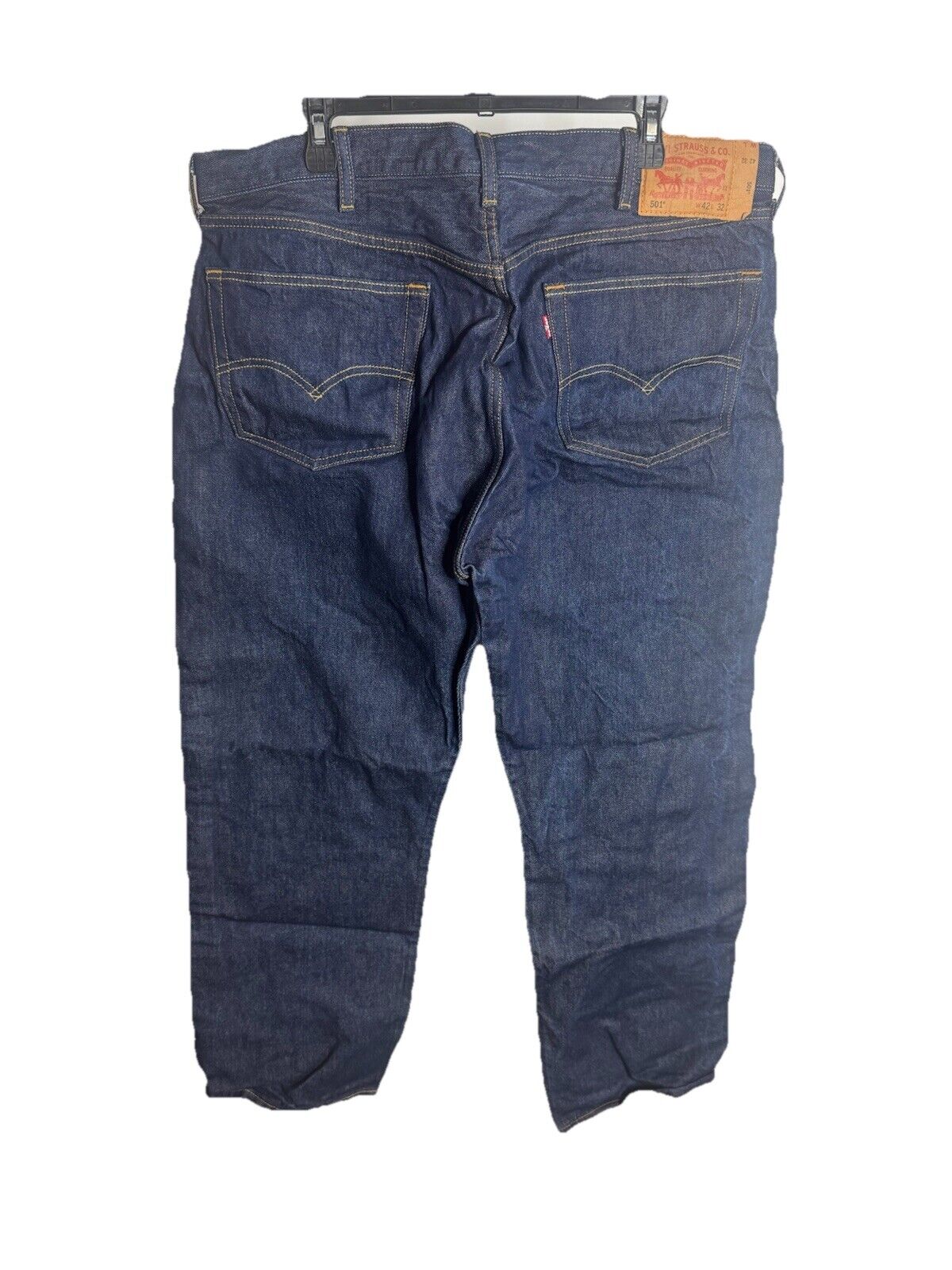 Vintage LEVI'S 501 Men's Straight Dark Blue Denim Jeans Size 42x32