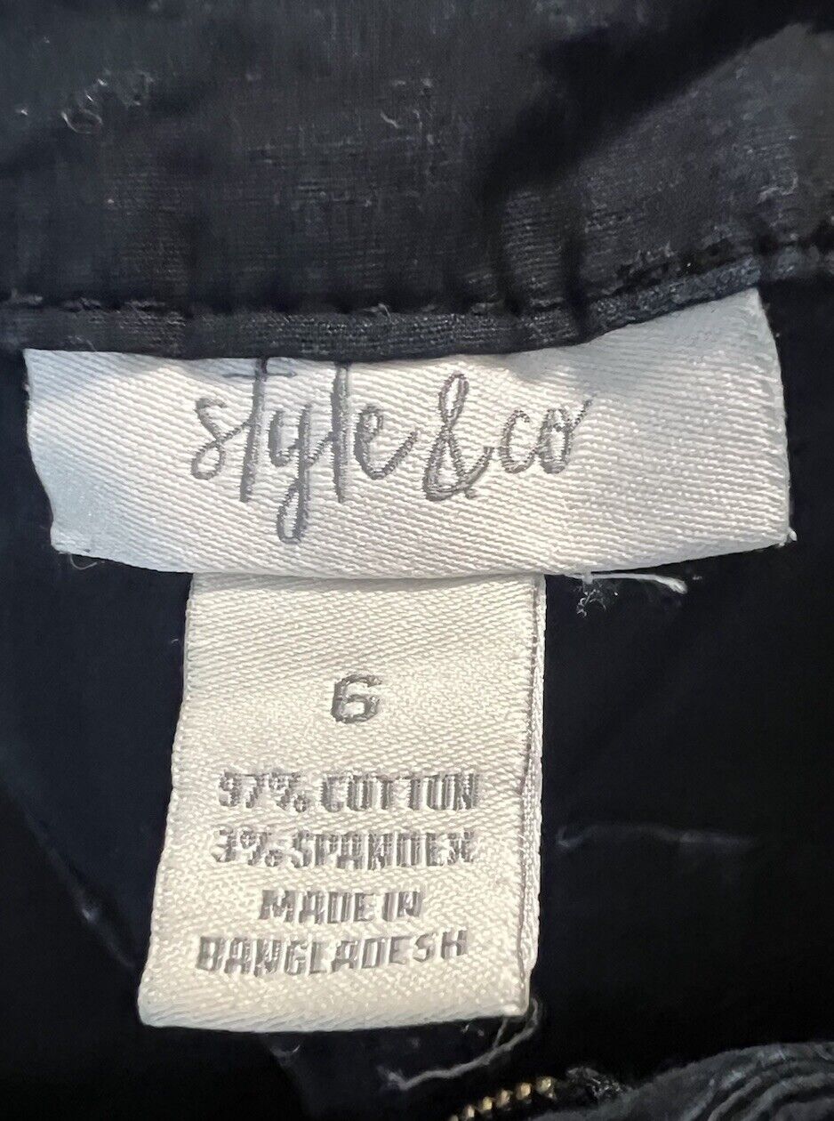 Style & Co Wide-Leg Cropped Jeans Size 6