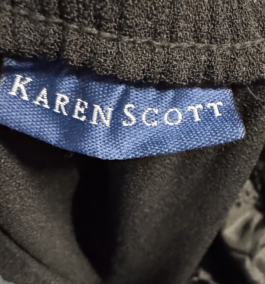 Black Karen Scott Pants, Size 8P