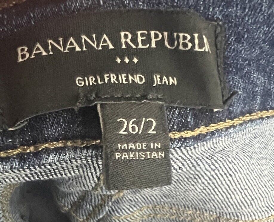 Banana Republic Womens Jeans 26/2 Blue Medium Wash