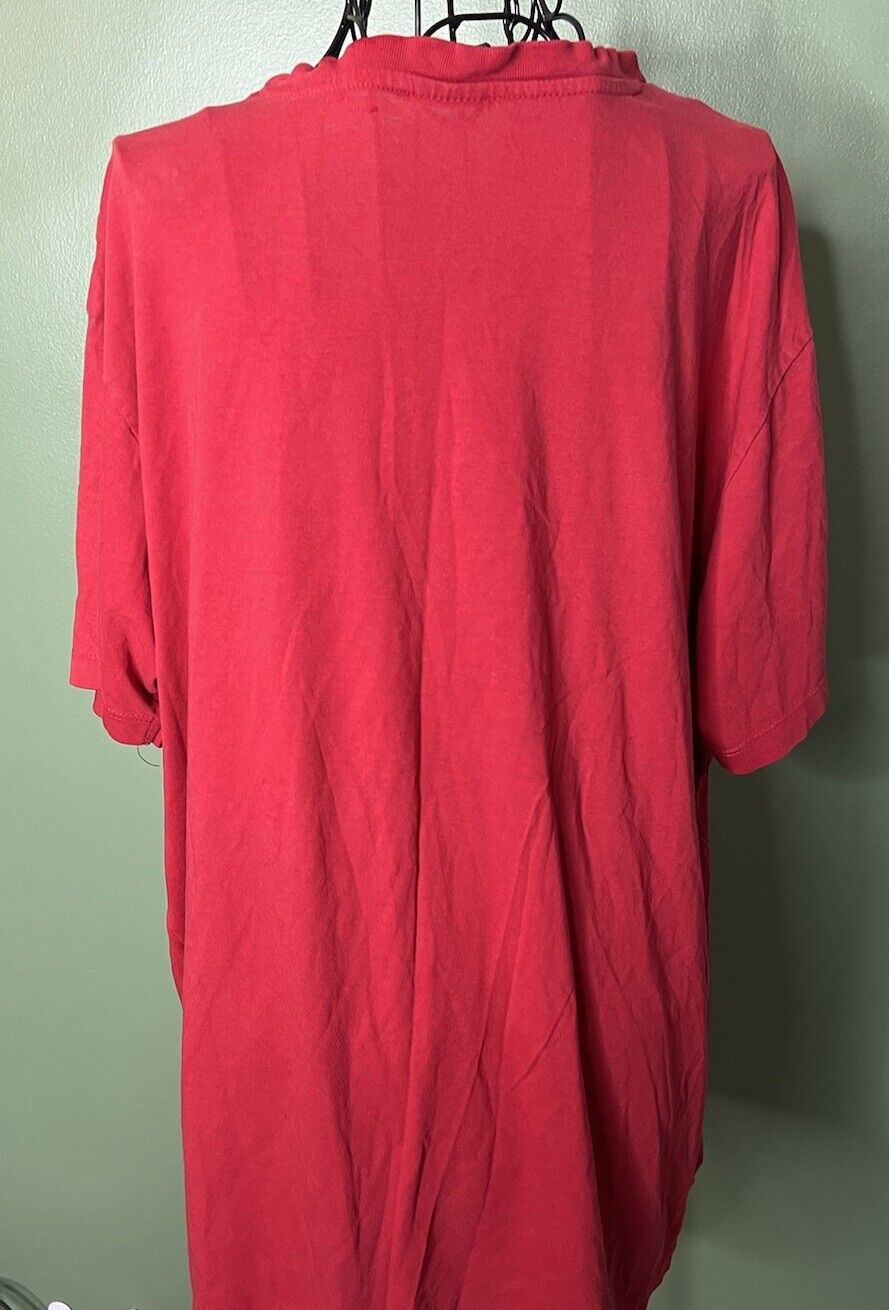 Polo Ralph Lauren T Shirt Red Solid Crew Neck Men's XL Pony Logo