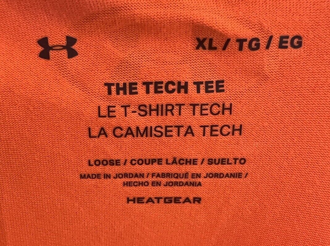 Under Armour Men's Shirt Short Sleeve The Tech Tee Heatgear Size XL