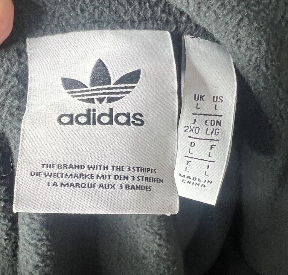 ADIDAS MEN'S TRACK JACKET Full Zip Size Large