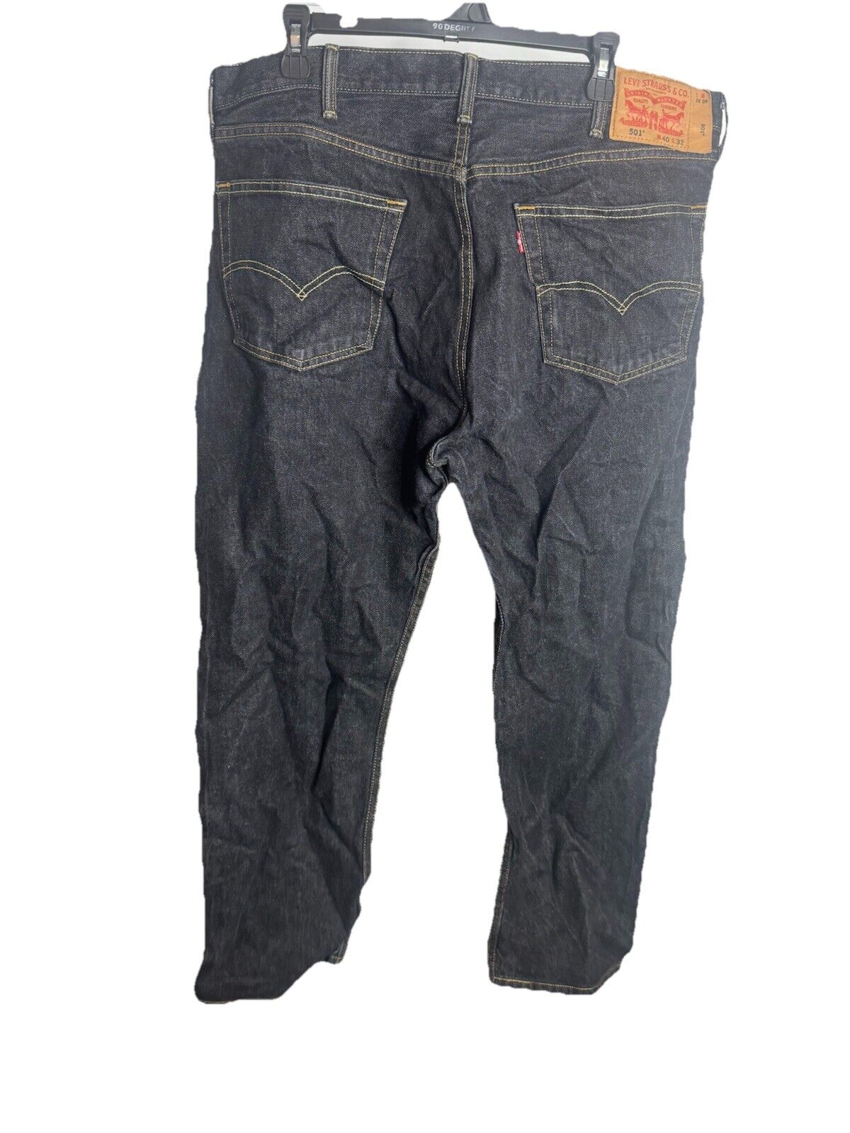 Levis 501 Button Fly Original Fit 40x32 100% Cotton Denim Jeans