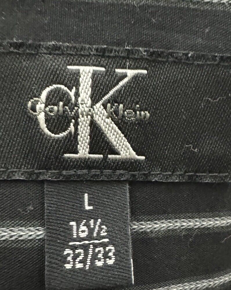 Calvin Klein Mens Slim Fit Button-Down Shirt, Size 16½32/33 L
