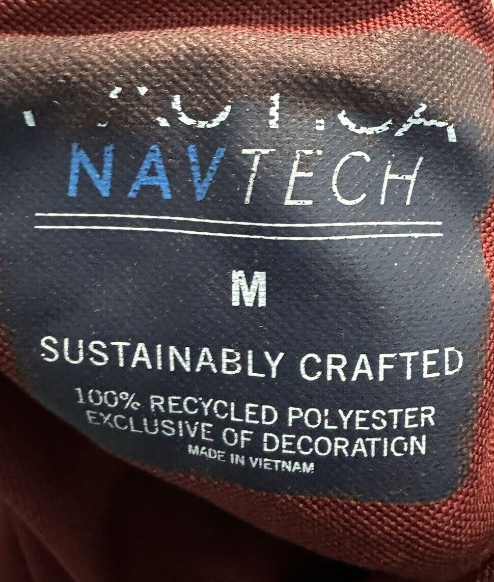 Nautica 100% Cotton Short Sleeve Polo Shirt Size Medium