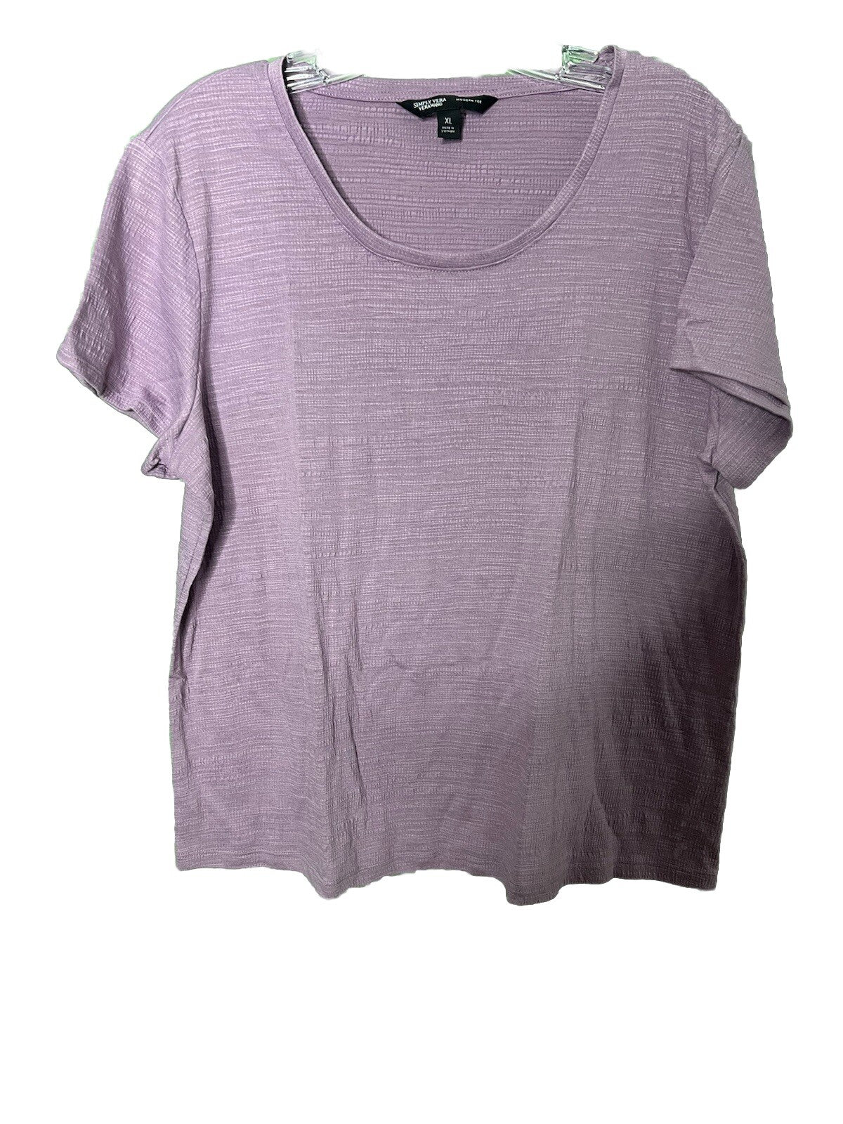 Simply Vera Vera Wang Women’s Short Sleeve Top Modern Tee XL