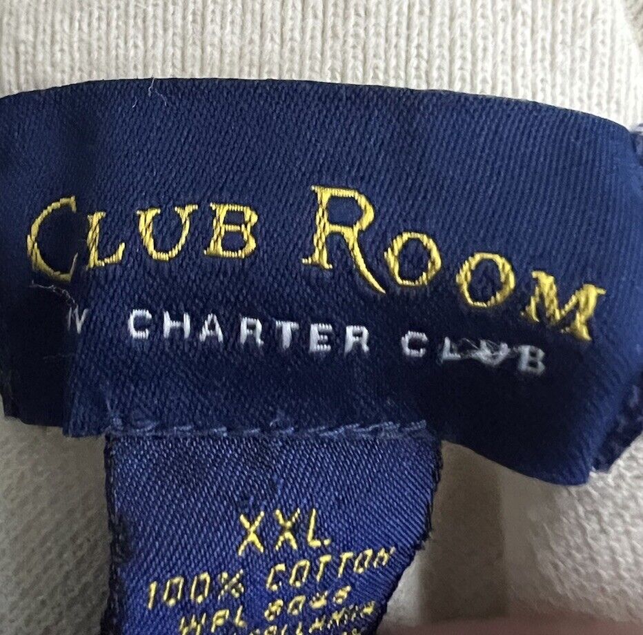 Club Room Mens Polo Shirt 2XL Collar Short Sleeve Pullover