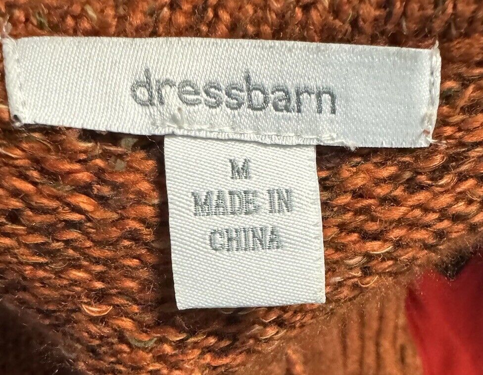 Dressbarn Womans V Neck Sweater Size M Medium
