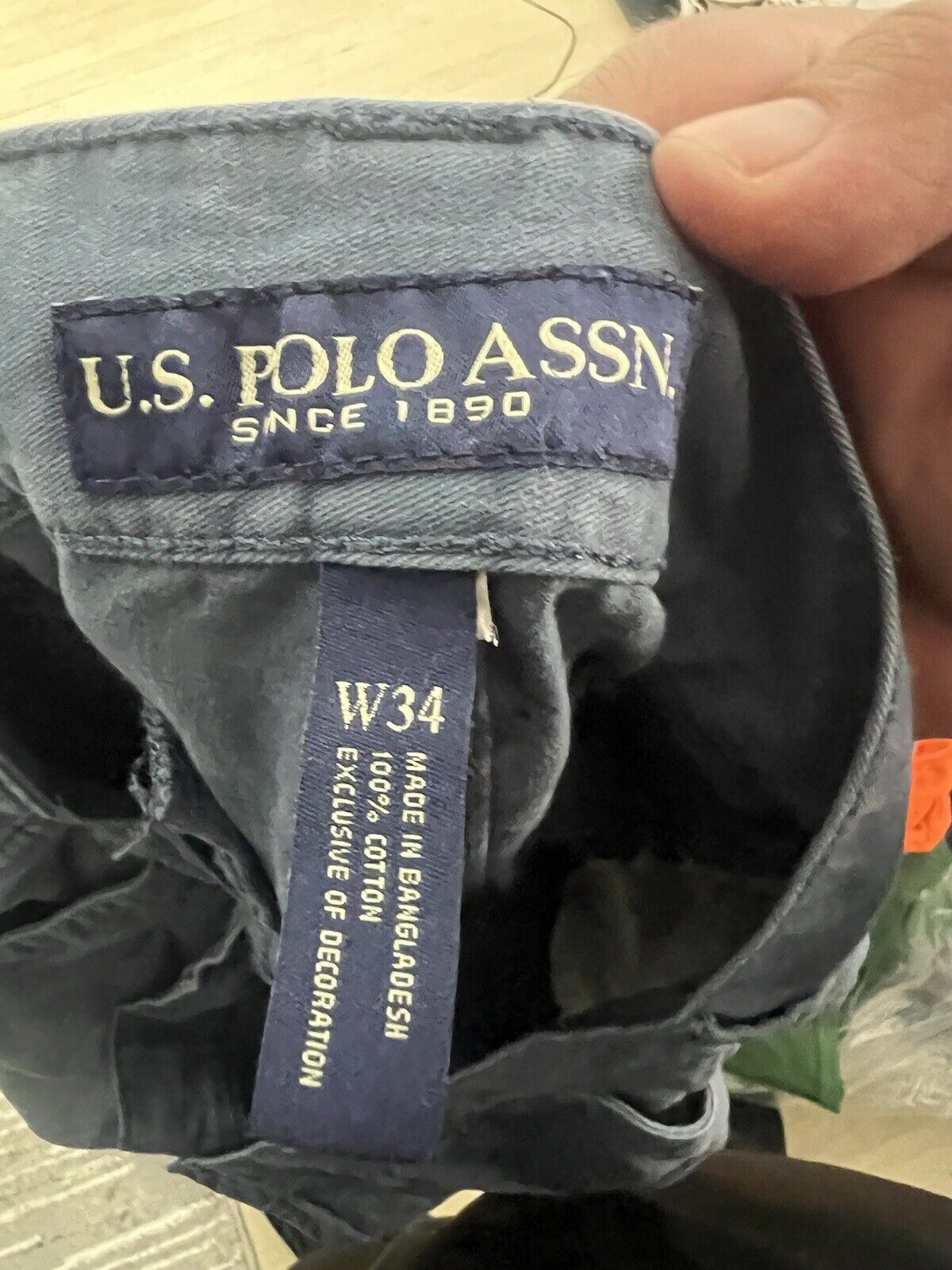 US Polo Assn Shorts Mens 34 Pockets Lightweight Outdoors Cargo Casual