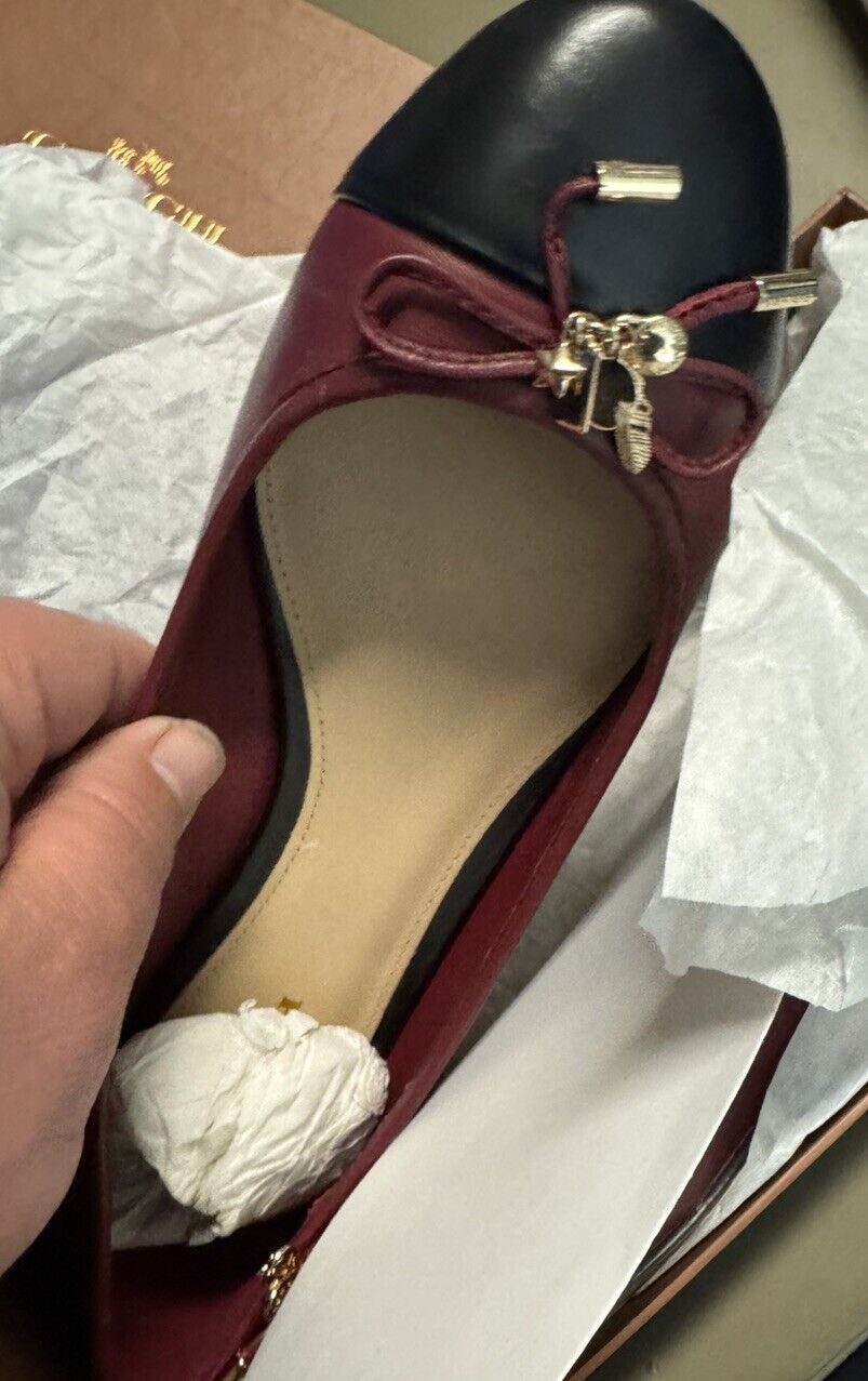 Coach Scarlet Monogram Slip-on Flats Size 8M Canvas / Leather