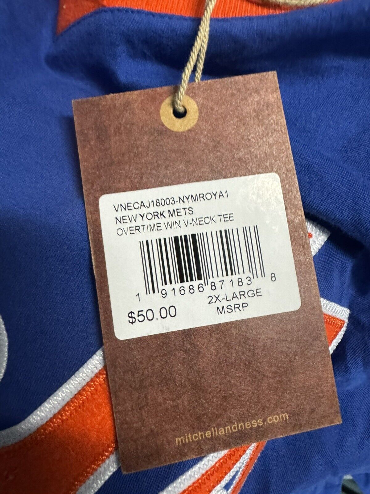 NY Mets T-Shirt Blue Size 2XL