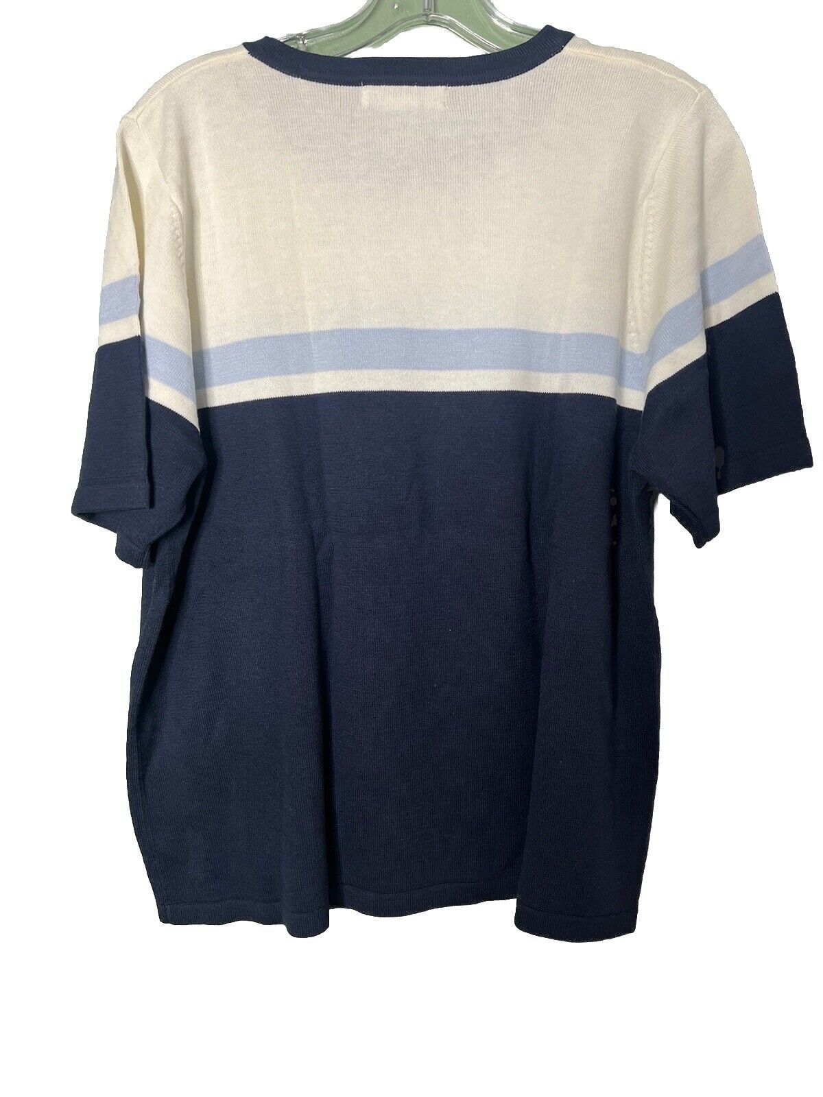 Dress Barn Striped Short Sleeve Shirt Size 14/16