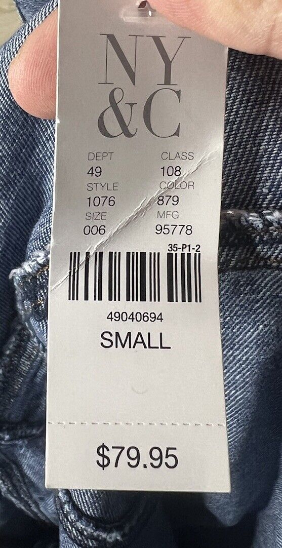 New York & Company Jean Jacket Women's size Small Denim Blue/ Make An Offer