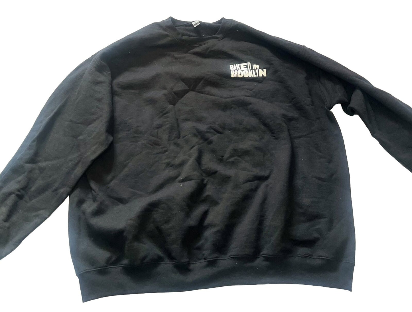 Baked In Brooklyn Sweatshirt, Mens Size 4XL, Black, Gilden Sweatshirt, Mint Cond