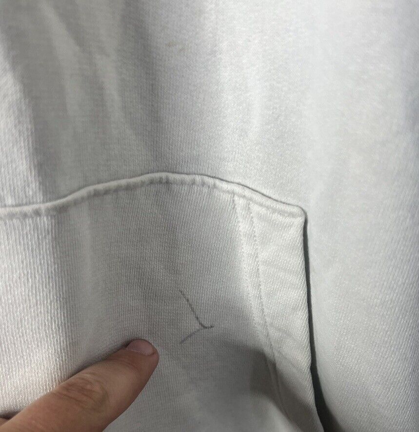 Abercrombie Kids Hoodie Size 15/16 White Hooded Sweater Sweatshirt Pullover