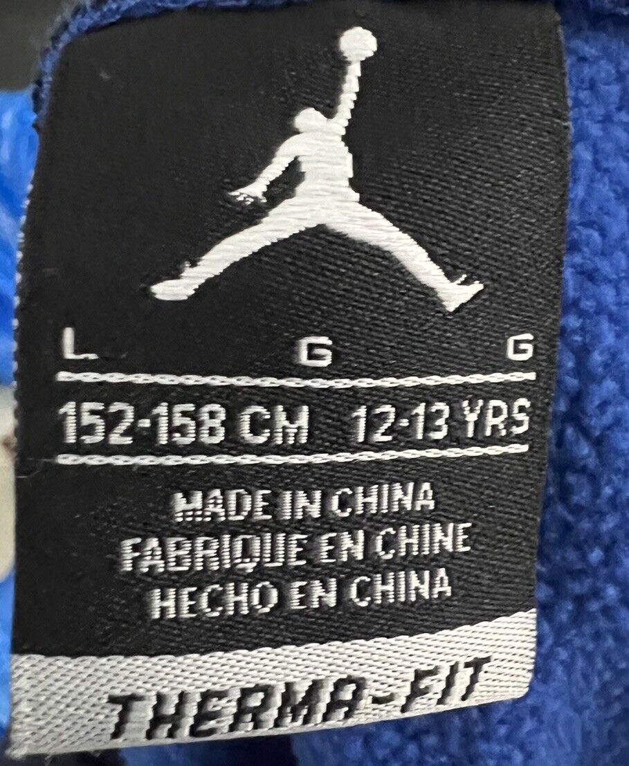 Air Jordan Hoodie Boys Size Large 12-13 Zip up