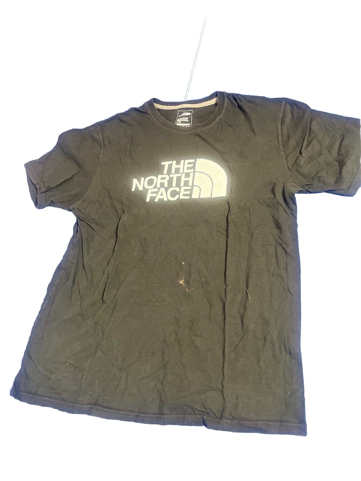 The North Face T-Shirt Men's Size Large Black w/White Logo Pullover Lightweight