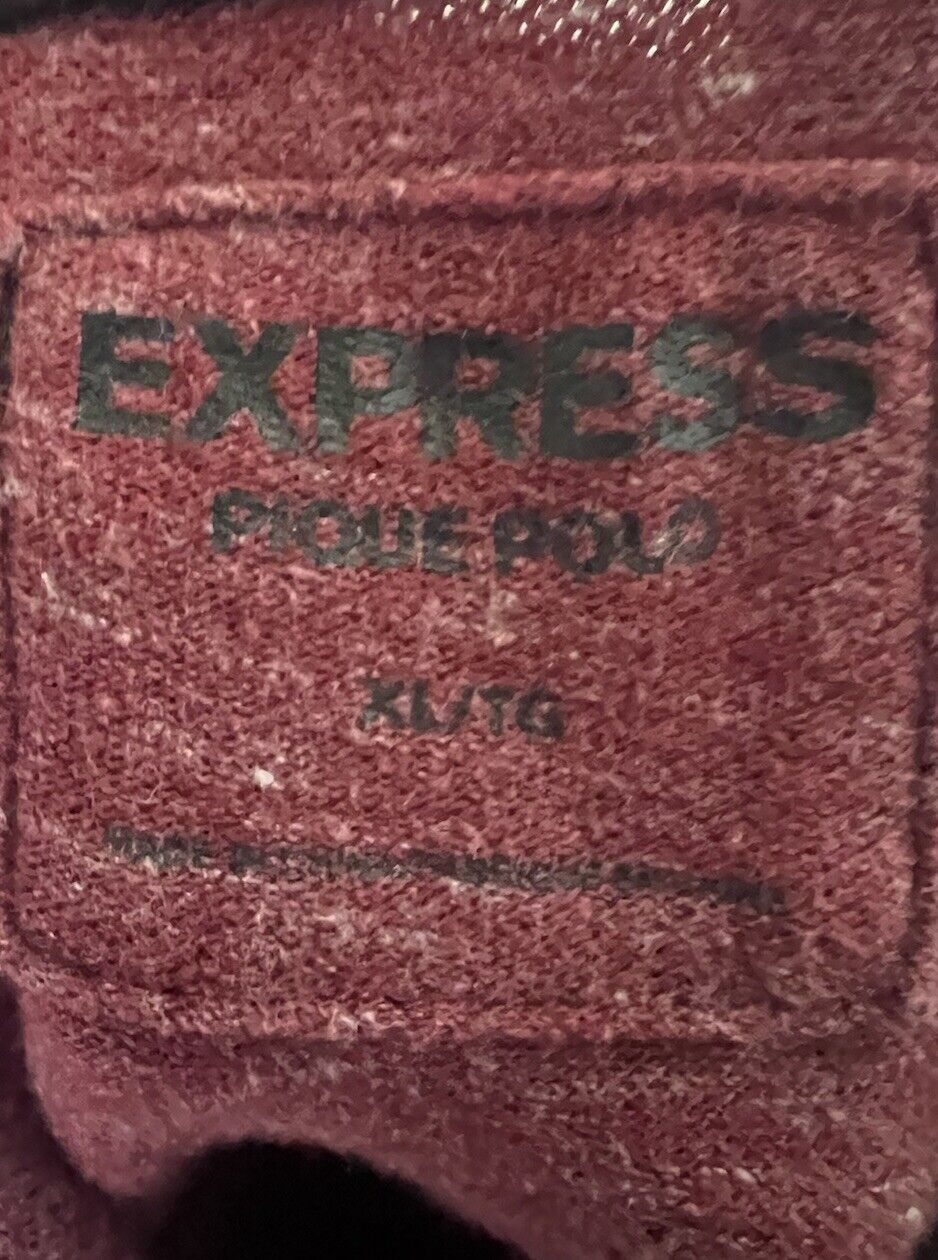 Express Men's Polo Shirt size XL Short Sleeve