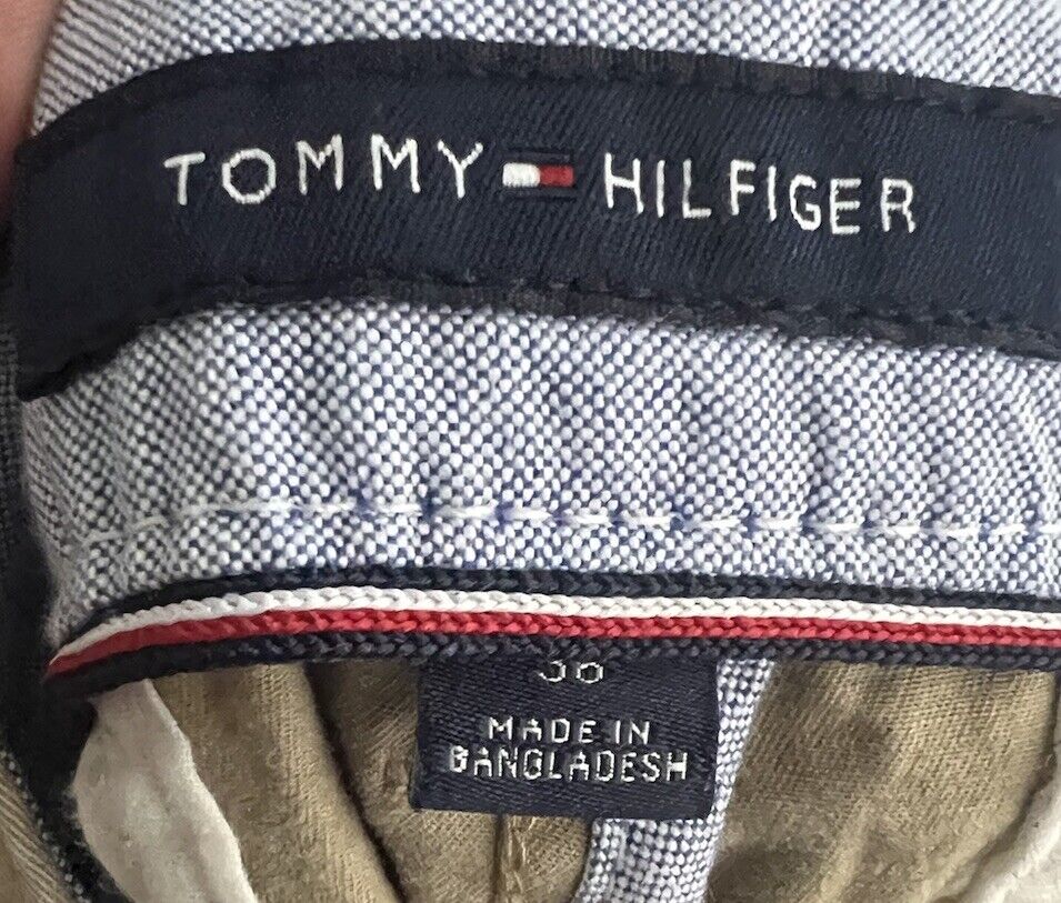 Tommy Hilfiger Shorts Mens 36 Beige Pockets Outdoor Stretch Relaxed Fit