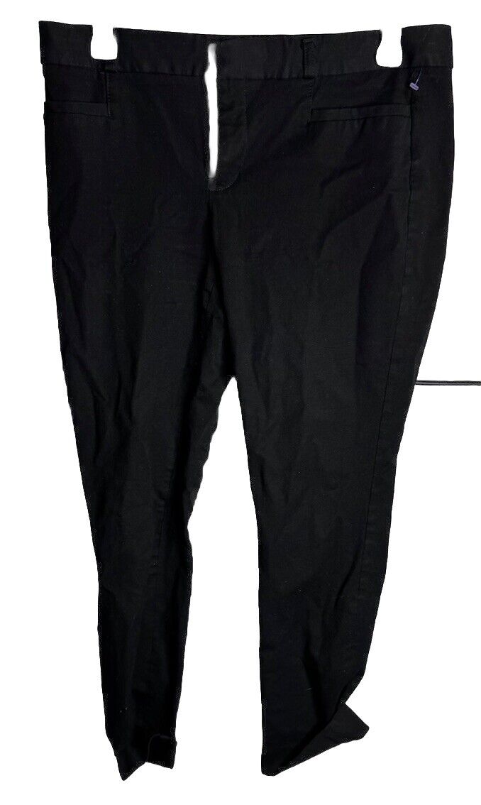Banana Republic Womens Pants Black Size 6 Wide Leg High Rise Polyester Blend