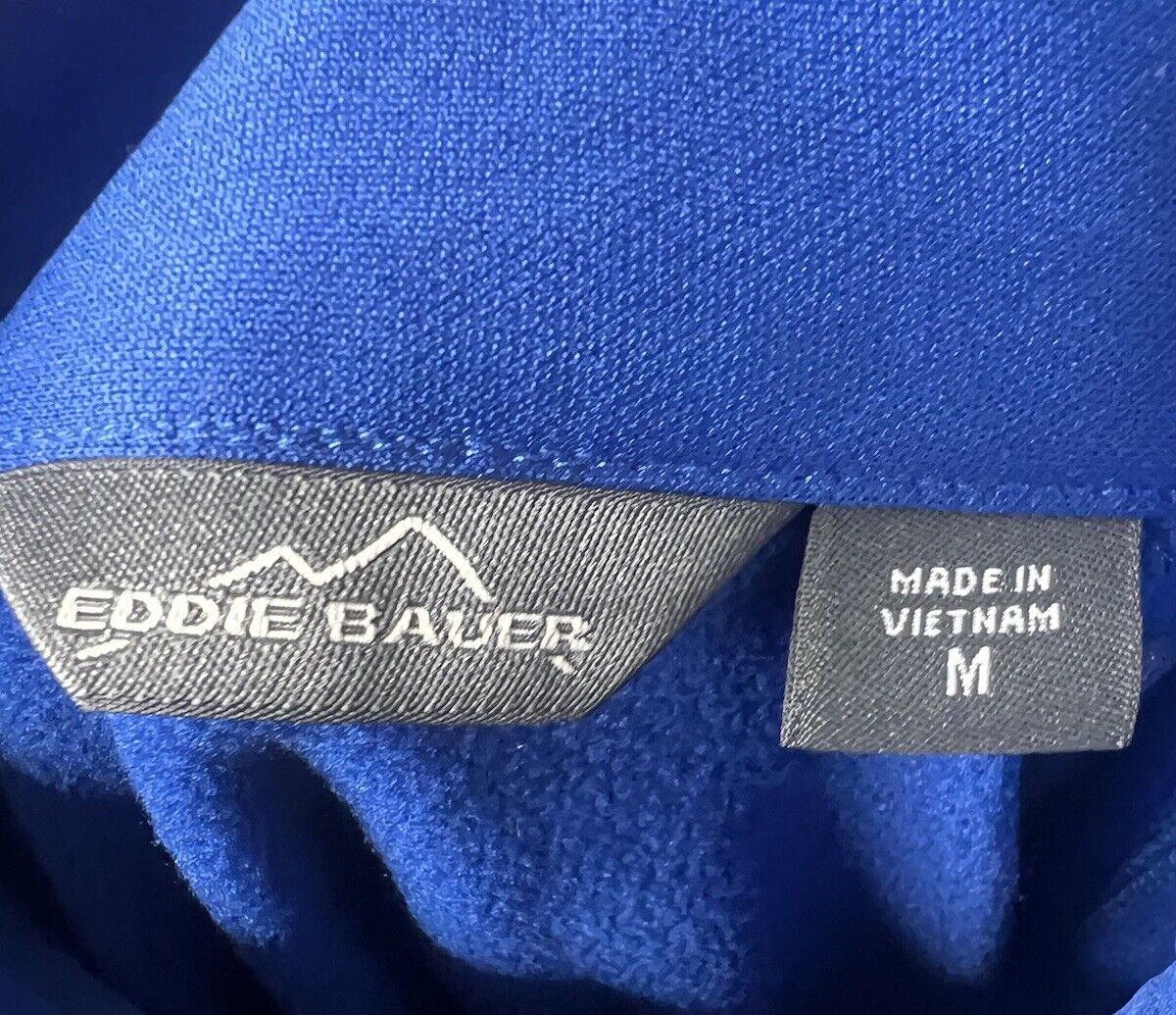Eddie Bauer Mens Size Medium Fleece Pull Over 3/4 zip
