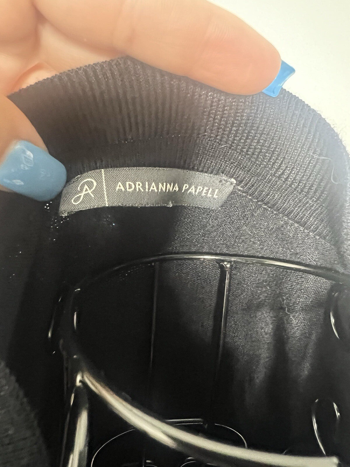 Women's Adrianna Papell Black Par Top in Size Small