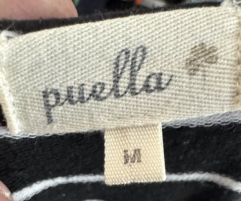 Anthropologie Puella Size Medium Striped Top Swing Long Sleeve Tee