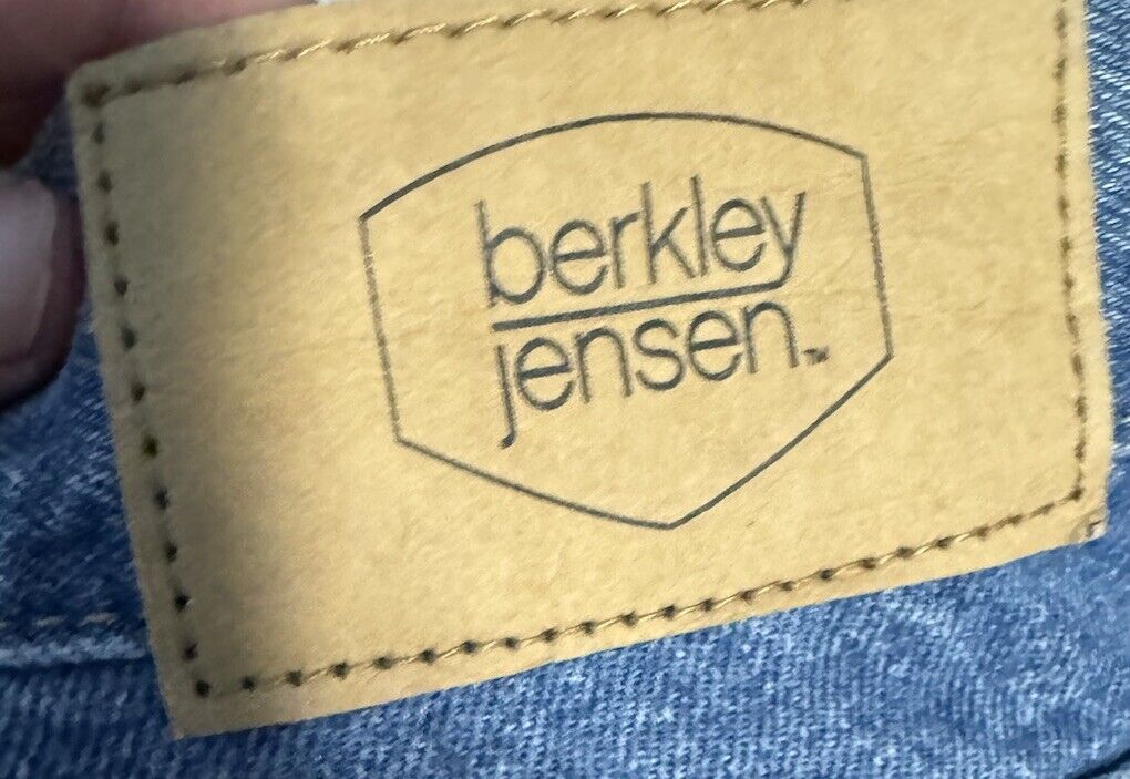 Berkley Jensen Jeans Mens 38X32 Blue Denim Cotton Straight