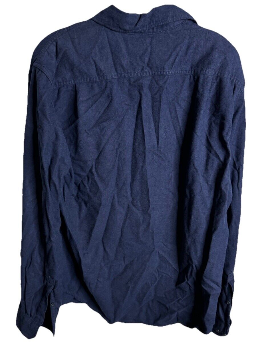 Merona Cotton 3 button Long Sleeve shirt Size Large