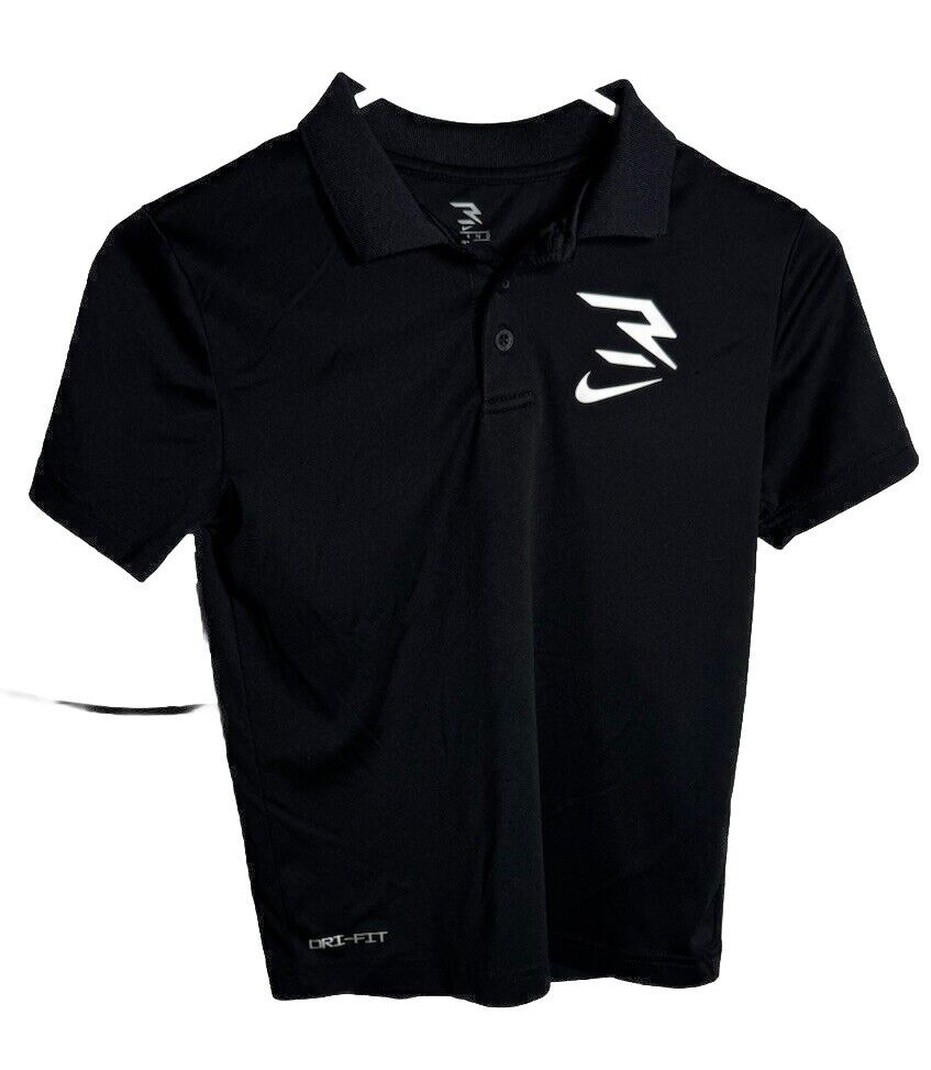 Nike Polo Shirt Golf Fit Size 8-10 Black