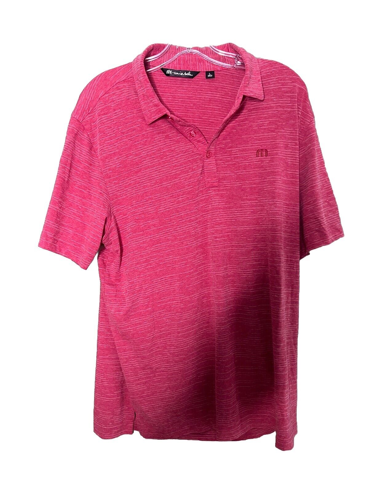 TravisMathew Golf Tennis Short Sleeve Men's Polo Shirt Large