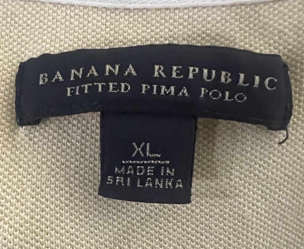 Banana Republic Short Sleeve Polo Shirt Men's Size XL