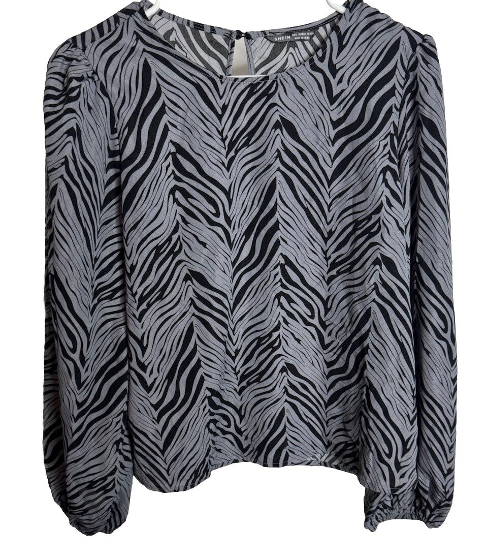 Shein Womens Sz L Tunic Top Long Sleeves