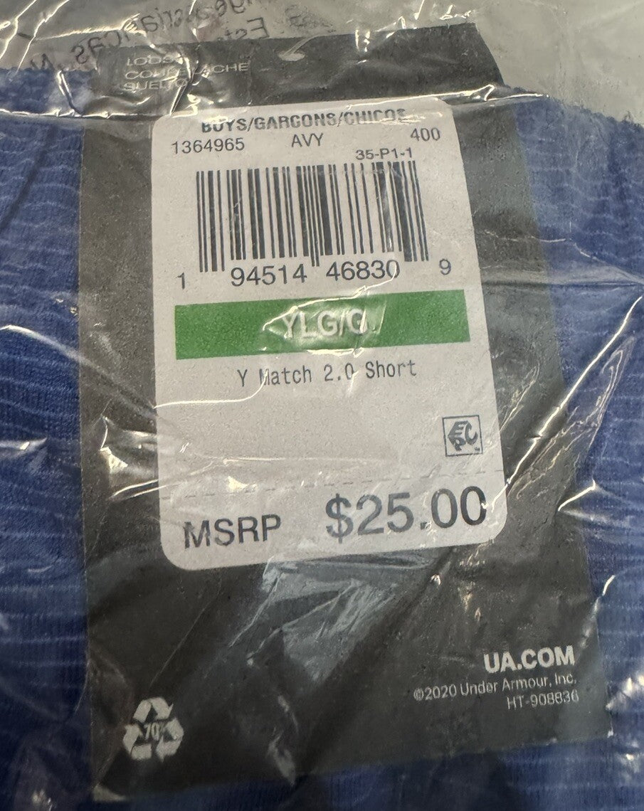 Under Armour Athletic Shorts, New, Size Large (Youth)